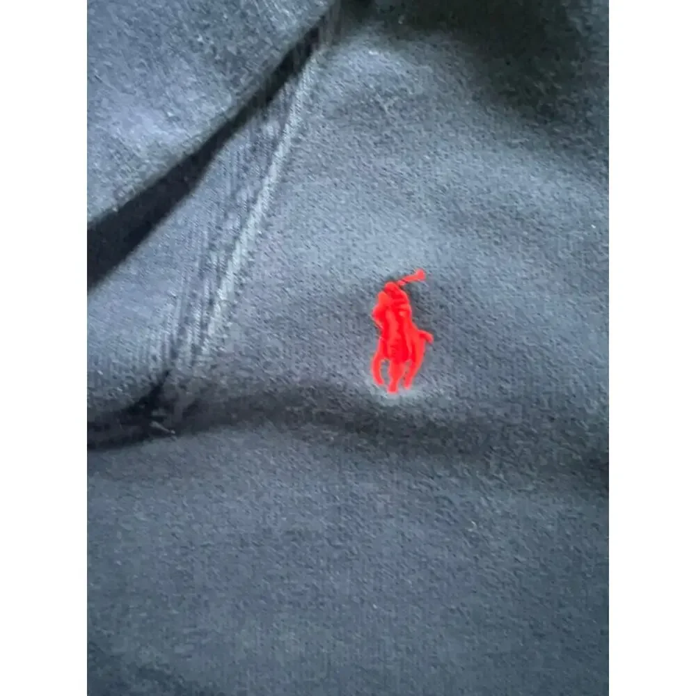 Polo Ralph Lauren Boys 2T Navy Shawl Collar Sweatshirt Red Pony Pullover